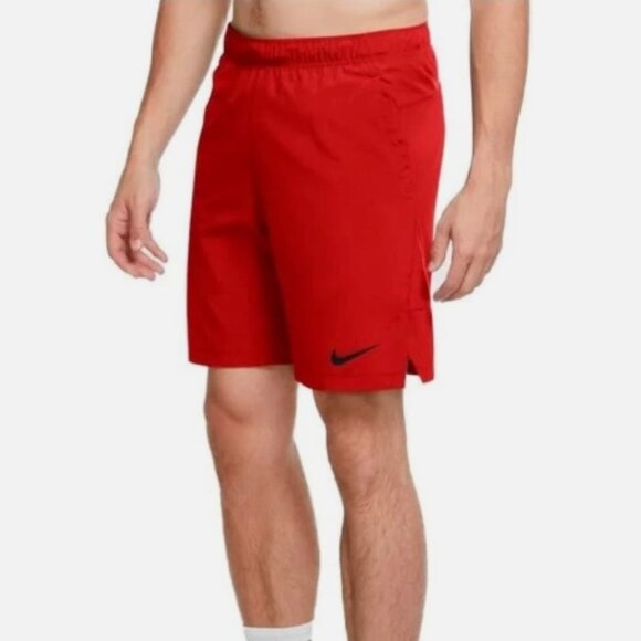Nike Dri-Fit Men's Training Knit Shorts 6.0 (Red/Black) Size XL - Picture 1 of 3